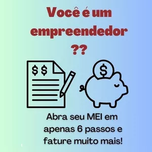 Imagem de capa para o Ebook Formalize seu negócio! Abra seu MEI hoje e multiplique seu faturamento.