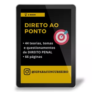 Imagem de capa para o Ebook Direto ao Ponto - Direito Penal