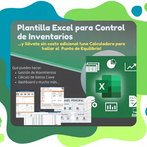 Imagen de portada para Curso online Plantilla Excel para Control de Inventarios + Calculadora para Punto de Equilibrio