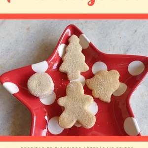 Imagem de capa para o Ebook E-book com 10 receitas de biscoitos amanteigados.