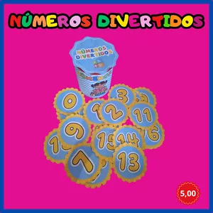 Imagem de capa para o Ebook 🌈Números divertidos🌈