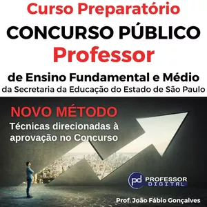 Imagem de capa para o Curso online Curso Preparatório para o Concurso de Professor da SEDUC SP
