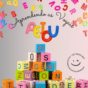 Imagem de capa para o Ebook Apostila das Vogais