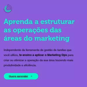 Imagem de capa para o Curso online Curso de Marketing Ops: Da Introdução ao Básico