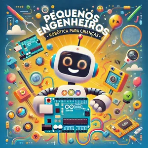 Imagem de capa para o Curso online Pequenos Engenheiros – Robótica para Crianças 