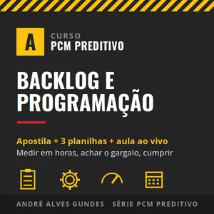 Curso PCM Preditivo — Backlog e programação da manutenção