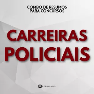 Imagem de capa para o Ebook Combo Carreiras Policiais - coleção Rezumindo