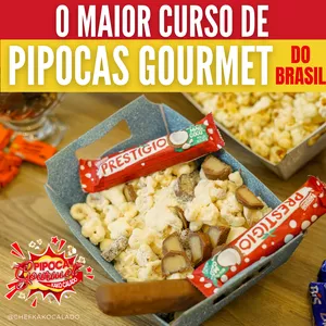 Imagem de O MAIOR curso de PIPOCA GOURMET do Brasil criado por Chef Kako Calado na hotmart