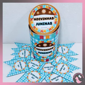 Imagem de capa para o Ebook ADIVINHAS JUNINAS - LATA-FESTA JUNINA