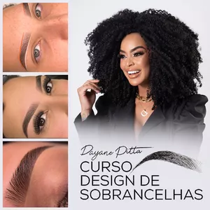 Imagem de capa para o Curso online Curso Designer De Sobrancelhas  By: Dayane Pitta