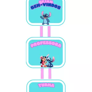 Imagem de capa para o Curso online Plaquinhas para porta Sejam bem-vindos Lilo &amp; Stitch  