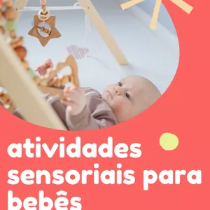 Imagem de capa para o Ebook Atividades sensoriais para bebês de 0 a 12 meses