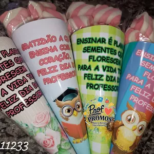 Imagem de capa para o Ebook Lembrancinha Dia dos Professores - Cones🎉