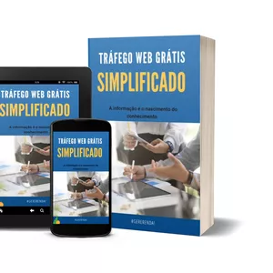 Imagem de capa para o Ebook TRÁFEGO WEB GRÁTIS SIMPLIFICADO 