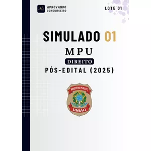 Imagem do curso 07 Simulados Comentados MPU - Direito (Analista do MPU)