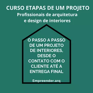 Imagem de capa para o Curso online ETAPAS DO PROJETO EMPREENDER.ARQ