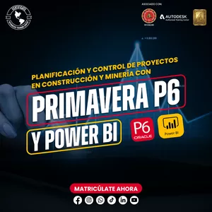 Imagen de portada para Curso online Primavera P6 &amp; Power BI