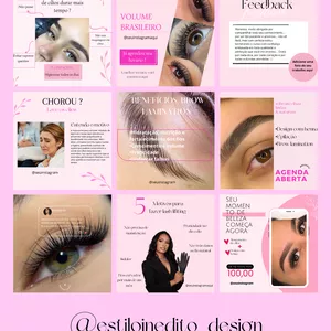 Imagem de capa para o Curso online Templates para instagram de esteticista 