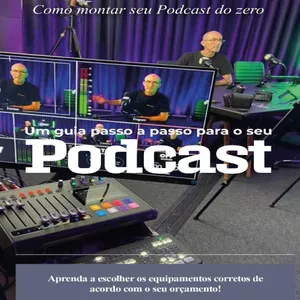 Imagem de capa para o Ebook Como Montar Seu Podcast do Zero