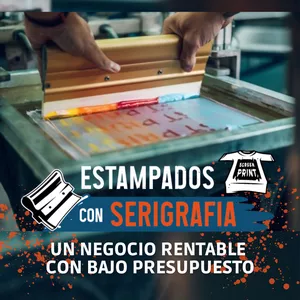 Imagen de portada para Curso online Estampados Con Serigrafía - Un Negocio Rentable Con Bajo Presupuesto