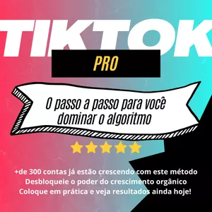Imagem de capa para o Ebook TikTok PRO: O passo a passo para Dominar o Algoritmo