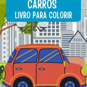 Imagem de capa para o Ebook kit para colorir  veiculos e animas