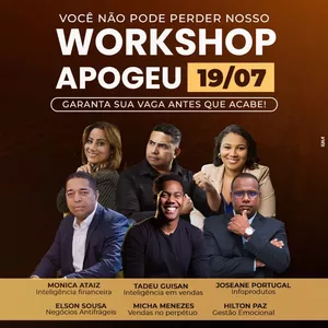Imagem de capa para o Evento presencial APOGEU WORKSHOP
