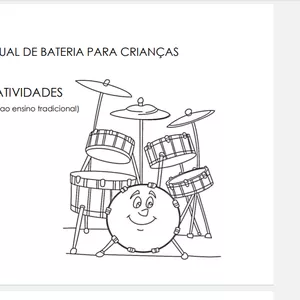 Imagem de capa para o Ebook Manual de Bateria para Crianças
