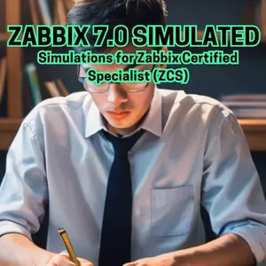 Imagem de capa para o Curso online 01.01- Zabbix 7.0 Simulated - Simulados - ZCS