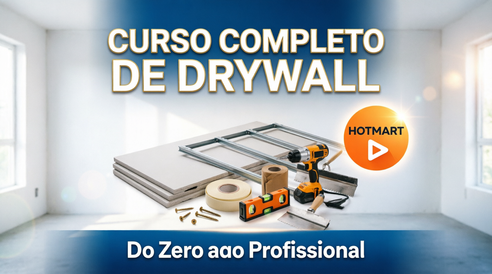 Imagem de CURSO COMPLETO DE DRYWALL criado por ANTONIO MORAES NETO na hotmart