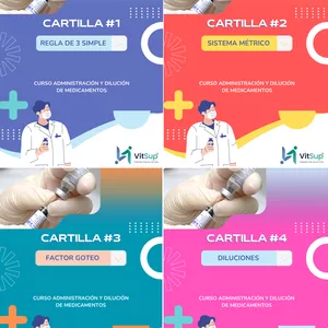 Imagen de portada para Ebook CARTILLAS EJERCICIOS DILUCIÓN DE MEDICAMENTOS PAQUETE X4💊💉