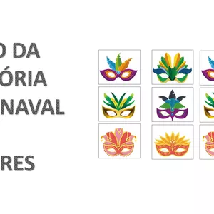 Imagem de capa para o Ebook JOGO DA MEMÓRIA DE CARNAVAL