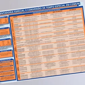 Imagem de capa para o Curso online TABELA (PDF) DE APOSENTADORIA ESPECIAL E CONVERSÃO DE TEMPO ESPECIAL EM COMUM + BÔNUS (MODELOS DE PEÇAS E REQUERIMENTOS)