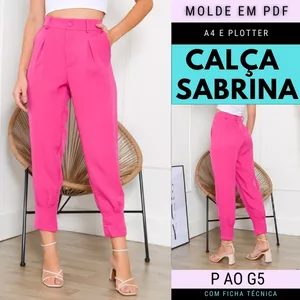Imagem de capa para o Ebook Molde Calça Sabrina