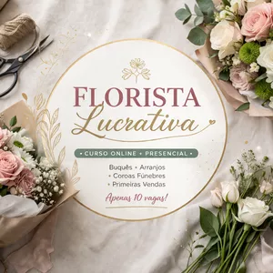 Imagem do curso Florista Lucrativa – Do Zero às Primeiras Vendas