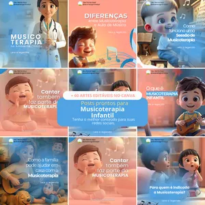 PACK CANVA MUSICOTERAPIA INFANTIL