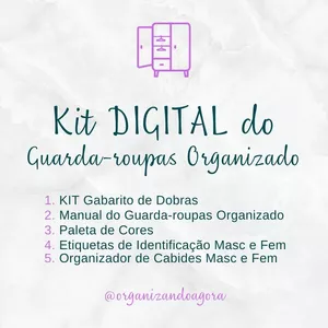 Imagem de capa para o Ebook Kit Guarda-roupas Organizado (digital)