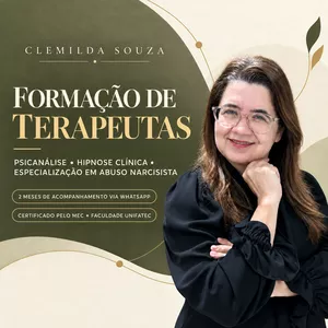 Imagem de Formação de Terapeutas ( Psicanálise, Hipnose Clínica e Especialização em Abuso Narcisista) criado por Clemilda Tiago da Silva Souza na hotmart