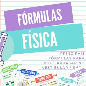 Imagem do curso Fórmulas de Física - Principais fórmulas de física para o Enem e Vestibulares
