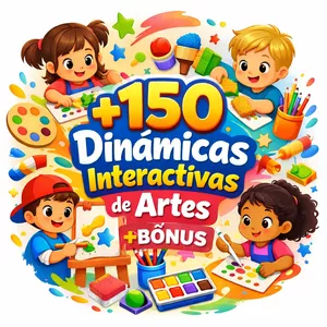 Imagen de portada para Ebook +150 Dinámicas Interactivas de Artes - Promoción