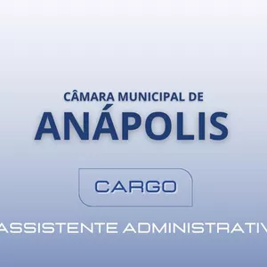 Imagem de capa para o Curso online CÂMARA MUNICIPAL DE ANÁPOLIS (GO) - Assistente Administrativo