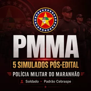 Imagem do curso 5 Simulados PMMA 2026 — Padrão Cebraspe