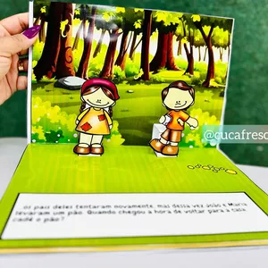 Imagem de capa para o Ebook Livro 3D João e Maria