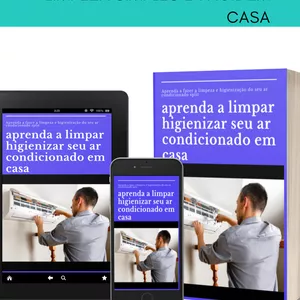 Imagem de capa para o Ebook Aprenda a limpar e higienizar seu ar condicionado em sua casa