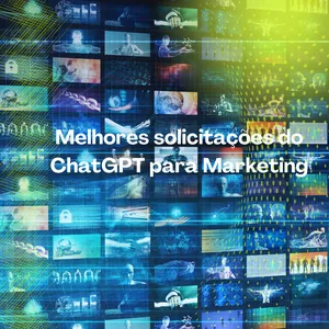 Imagem de capa para o Ebook Os melhores PROMPTS de solicitações do ChatGPT para MARKETING