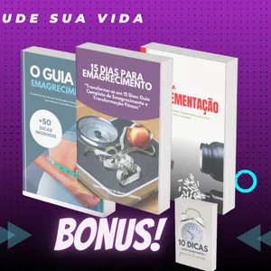 Imagem de capa para o Ebook Guia da Vida Saudável pack + BONUS