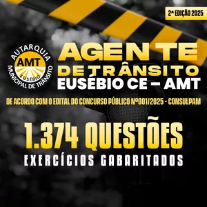 Imagem de capa para o Ebook AMT EUSÉBIO CE - 1.374 QUESTÕES POTENCIAIS DE PROVA