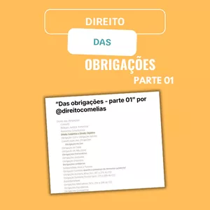 Imagem de capa para o Ebook Direito das Obrigações - Parte 01