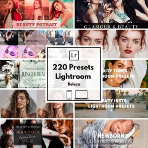 Imagem de capa para o Curso online 220 Presets Beleza Lightroom