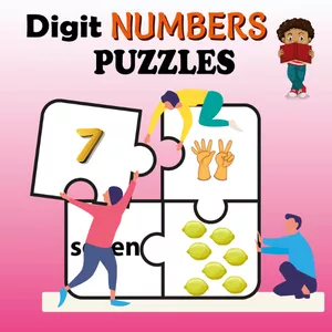 Cover image for Ebook Decompose 1-Digit Number Puzzles, Number early math activity for children